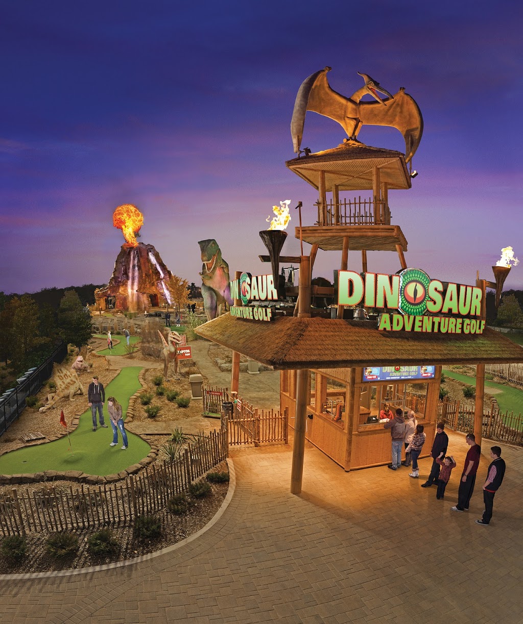 Dinosaur Adventure Golf | 4952 Clifton Hill, Niagara Falls, ON L2G 3N4, Canada | Phone: (905) 358-3676