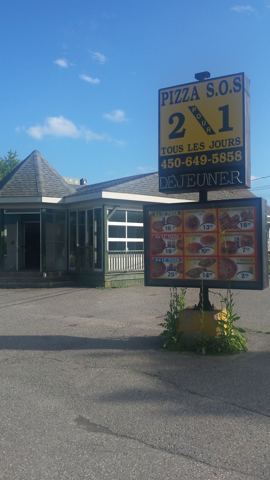 Sos Pizza | 64 Rue Principale, Saint-Amable, QC J0L 1N0, Canada | Phone: (450) 649-5858