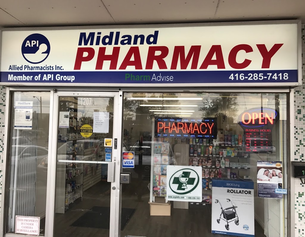 Midland Pharmacy | 1207 Ellesmere Rd, Scarborough, ON M1P 2X8, Canada | Phone: (416) 285-7418