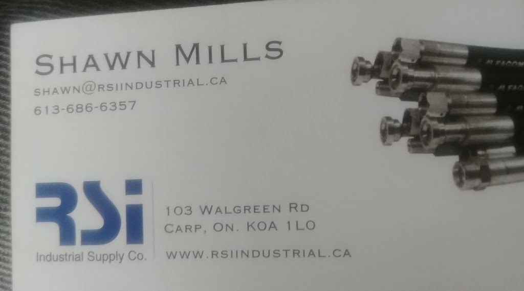 Rsi Industrial Supply Co. | 103 Walgreen Rd, Carp, ON K0A 1L0, Canada | Phone: (613) 686-6357