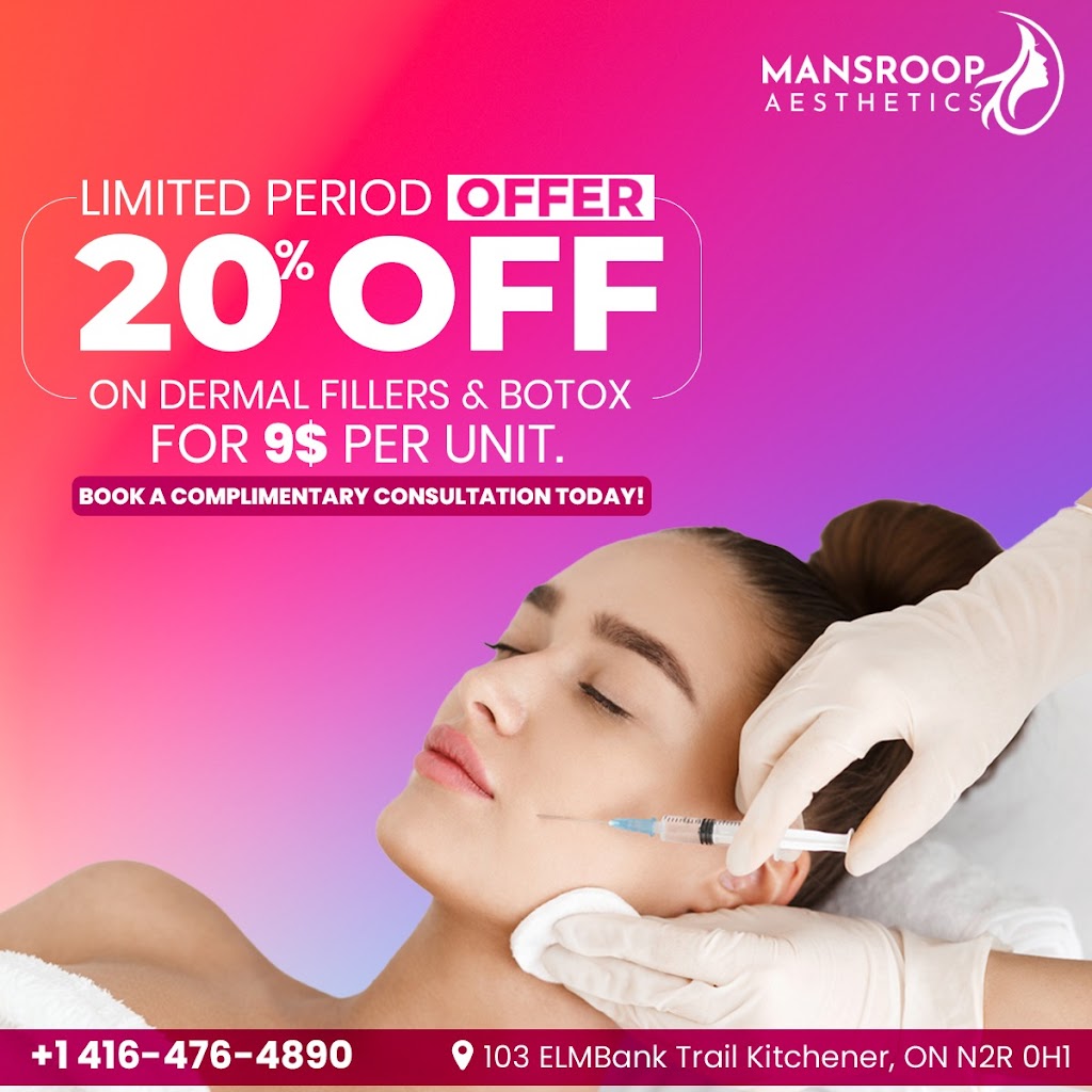 Mansroop Aesthetics | 103 Elmbank Trail, Kitchener, ON N2R 0H1, Canada | Phone: (416) 476-4890