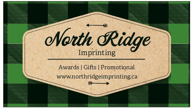 North Ridge Imprinting | 19108 Centre St Unit 2, Mount Albert, ON L0G 1M0, Canada | Phone: (705) 543-9352