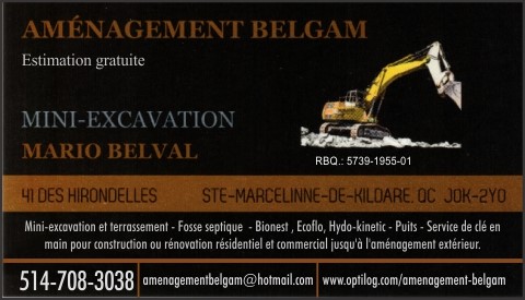 AMÉNAGEMENT BELGAM | 41 des Hirondelles, Sainte-Marcelline-de-Kildare, QC J0K 2Y0, Canada | Phone: (514) 708-3038