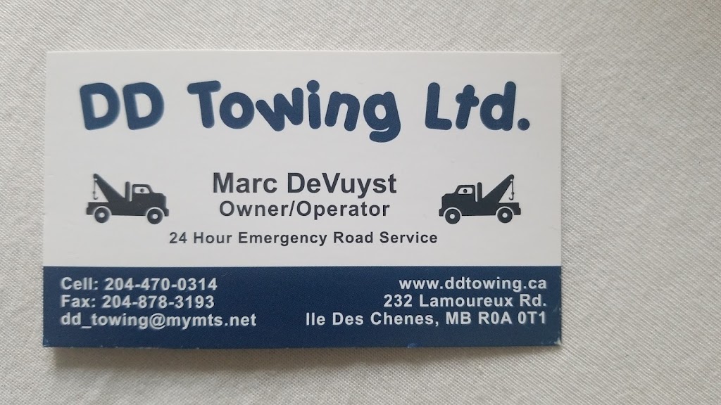 DD Towing LTD | 232 Lamoureux Rd, Ile des Chênes, MB R0A 0T0, Canada | Phone: (204) 470-0314