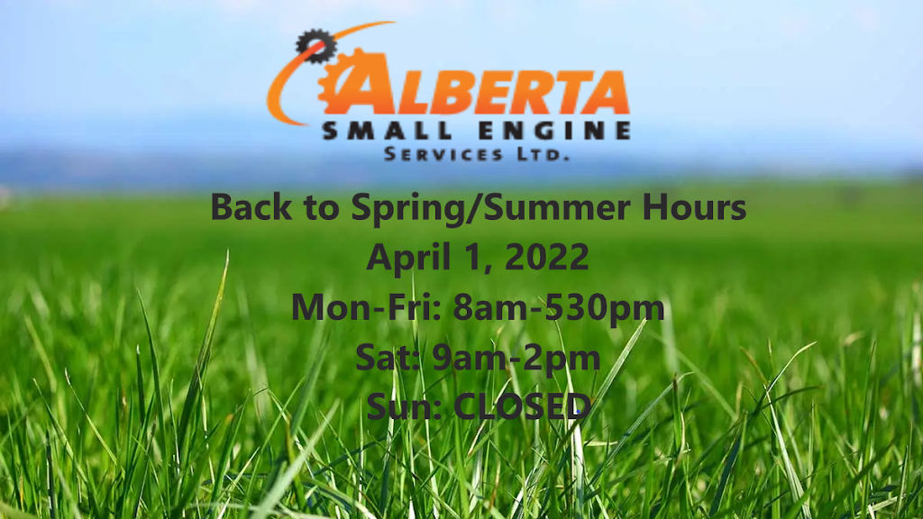 Alberta Small Engine Services Ltd | 5403 Roper Rd NW, Edmonton, AB T6B 3L6, Canada | Phone: (780) 944-9559