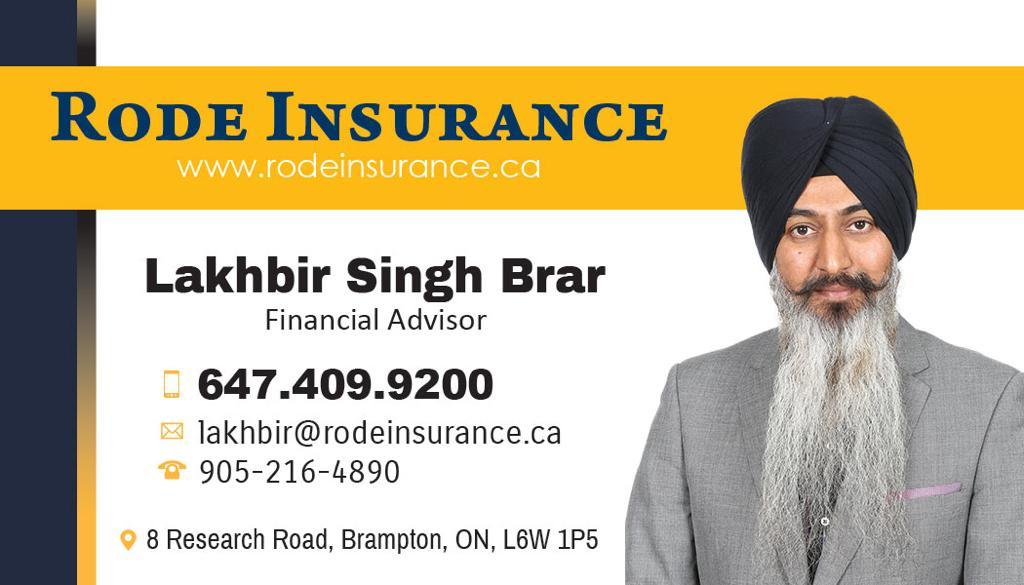 Rode insurance inc | 8 Research Rd, Brampton, ON L6W 1P5, Canada | Phone: (647) 409-9200