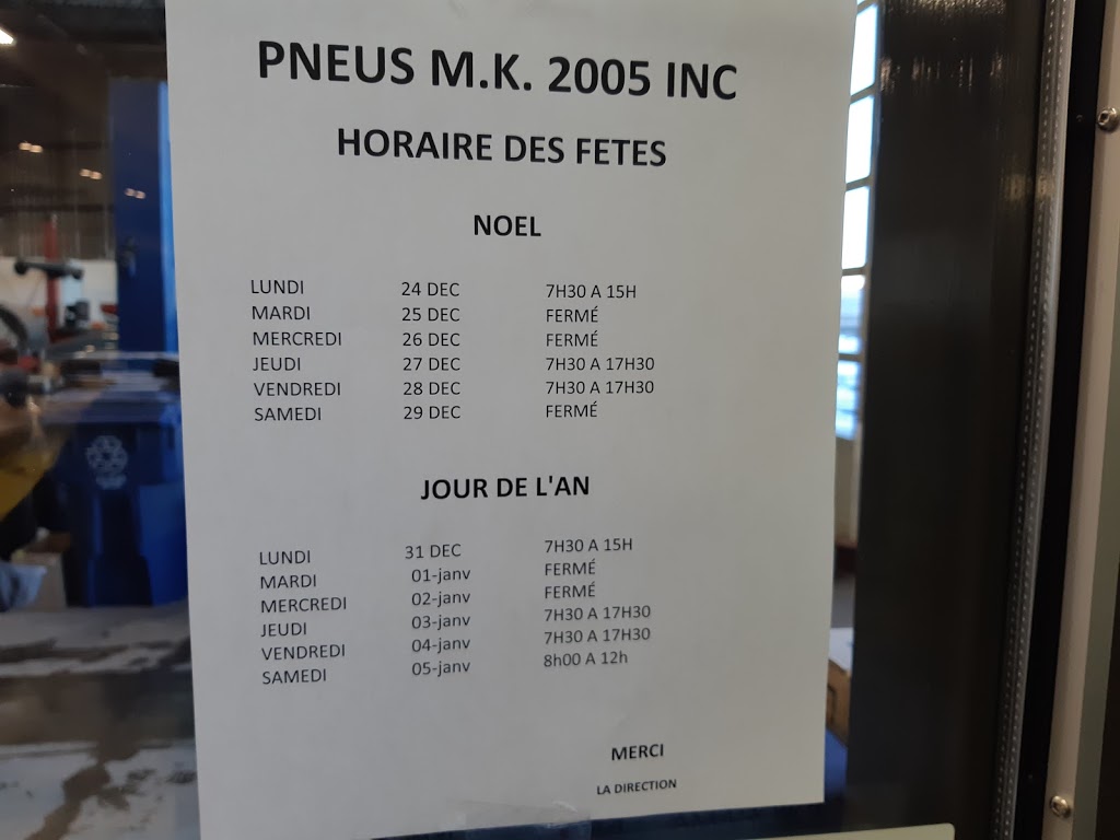 Pneus Mk 2005 Inc - Pneu Select | 1400 Rue Tellier, Laval, QC H7C 2H2, Canada | Phone: (450) 665-7638