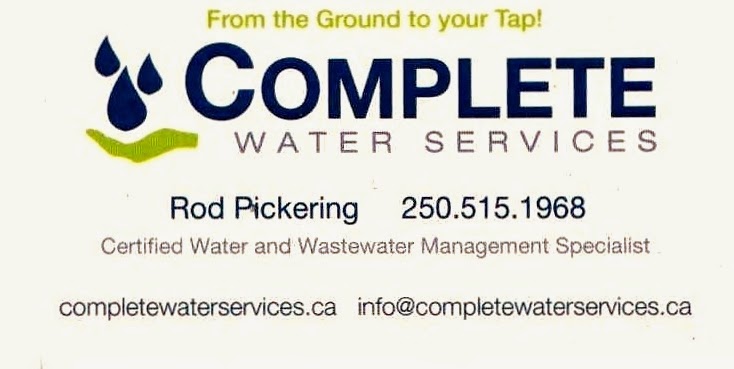 Complete Water Services | 4953 River Rd, Pritchard, BC V0E 2P0, Canada | Phone: (250) 515-1968