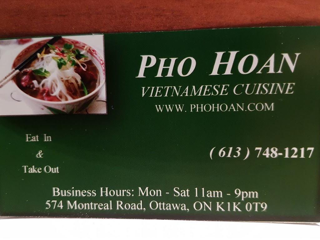 Pho Hoan | 574 Montréal Rd, Ottawa, ON K1K 0T9, Canada | Phone: (613) 748-1217