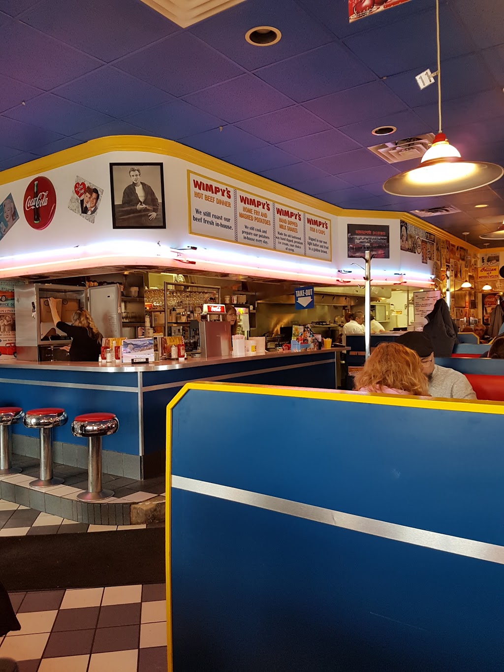 Wimpys Diner | 279 Yonge St, Barrie, ON L4N 4C7, Canada | Phone: (705) 725-9535