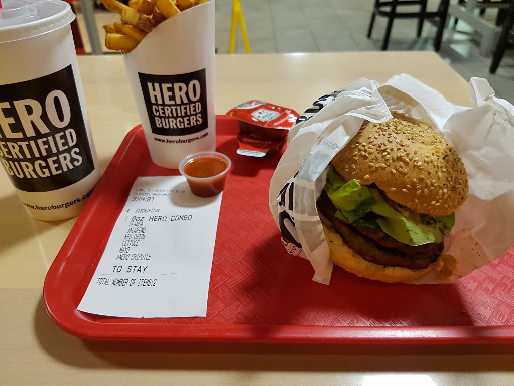 Hero Certified Burgers | 850 Main St. East Unit 7J, Bldg #7, Milton, ON L9T 0J4, Canada | Phone: (905) 878-7287