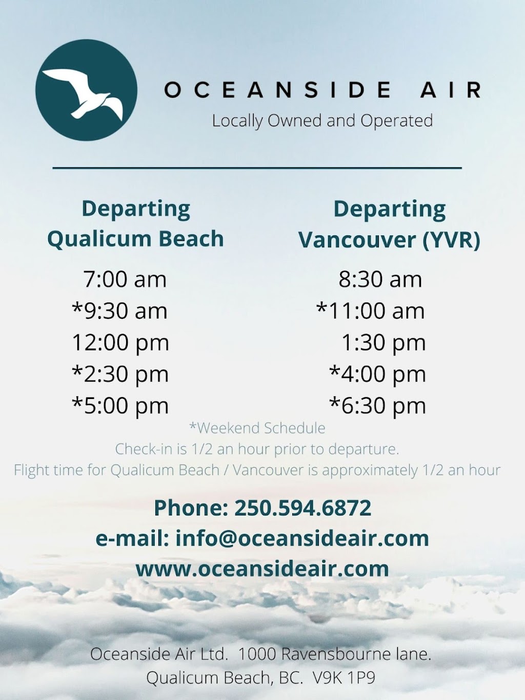 Oceanside Air Ltd. | 1000 Ravensbourne Ln #5, Qualicum Beach, BC V9K 1P9, Canada | Phone: (250) 594-6872