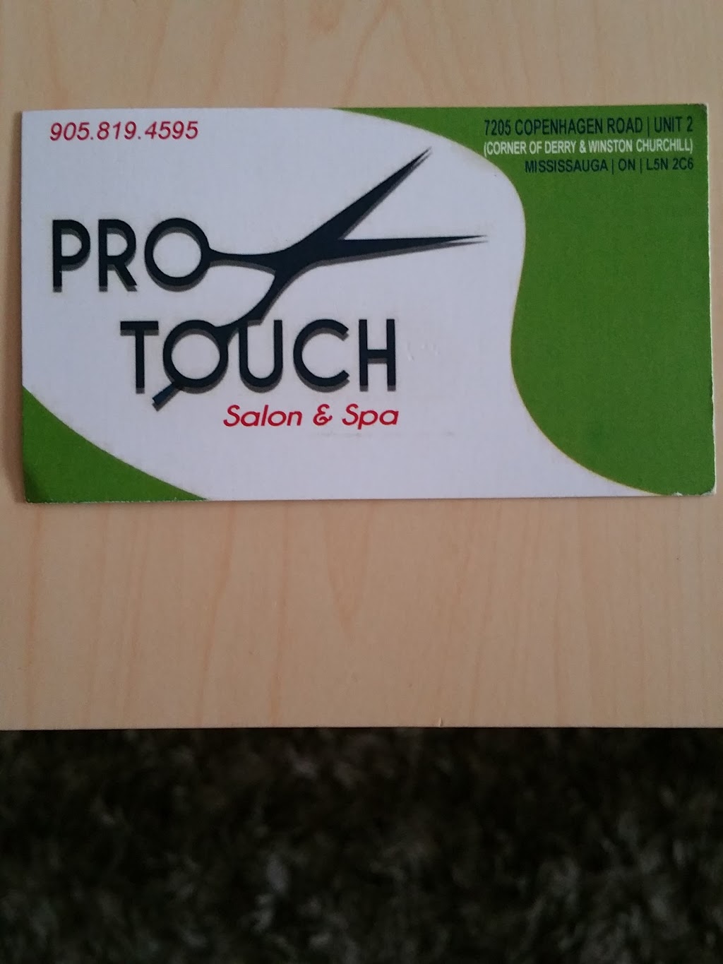 Pro Touch Salon & Spa | 7205 Copenhagen Rd, Mississauga, ON L5N 2C6, Canada | Phone: (905) 819-4595