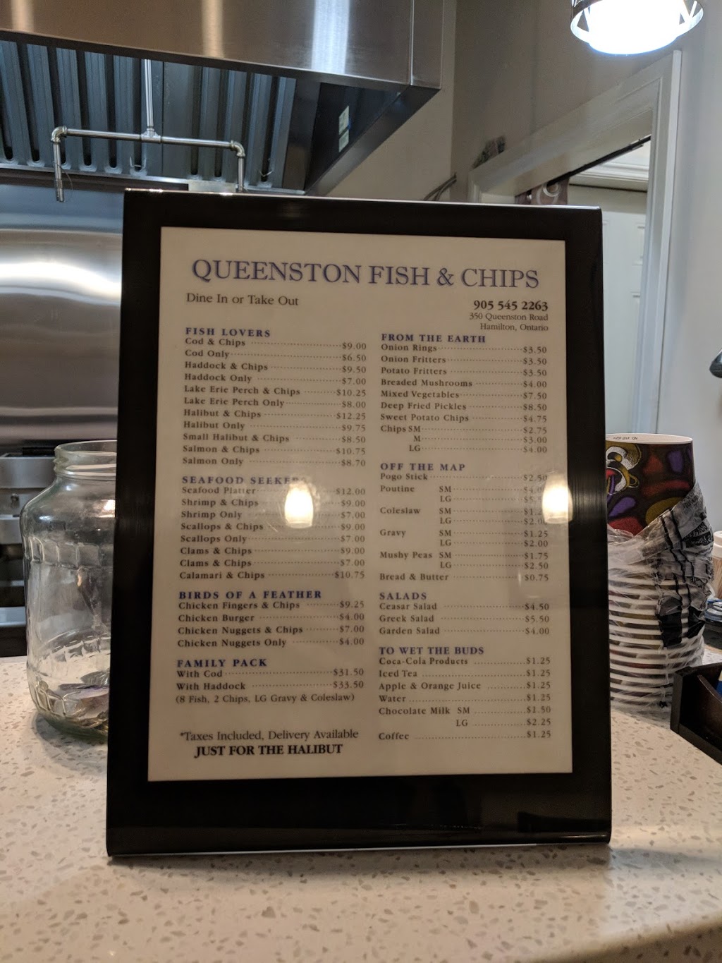 Queenston Fish & Chips | 350 Queenston Rd, Hamilton, ON L8K 1H9, Canada | Phone: (905) 545-2263