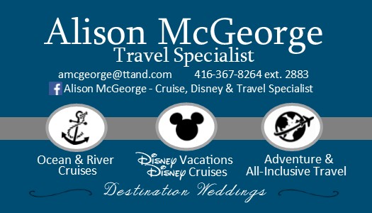 Cruise & Disney Travel Specialist | Alton Village, Burlington, ON L7M 0K5, Canada | Phone: (416) 367-8264 ext. 2883