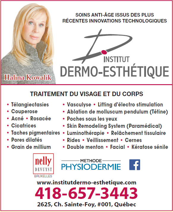 Institut Dermo-Esthétique Inc. | 2625 Ch Ste-Foy, Québec, QC G1V 1T8, Canada | Phone: (418) 657-3443