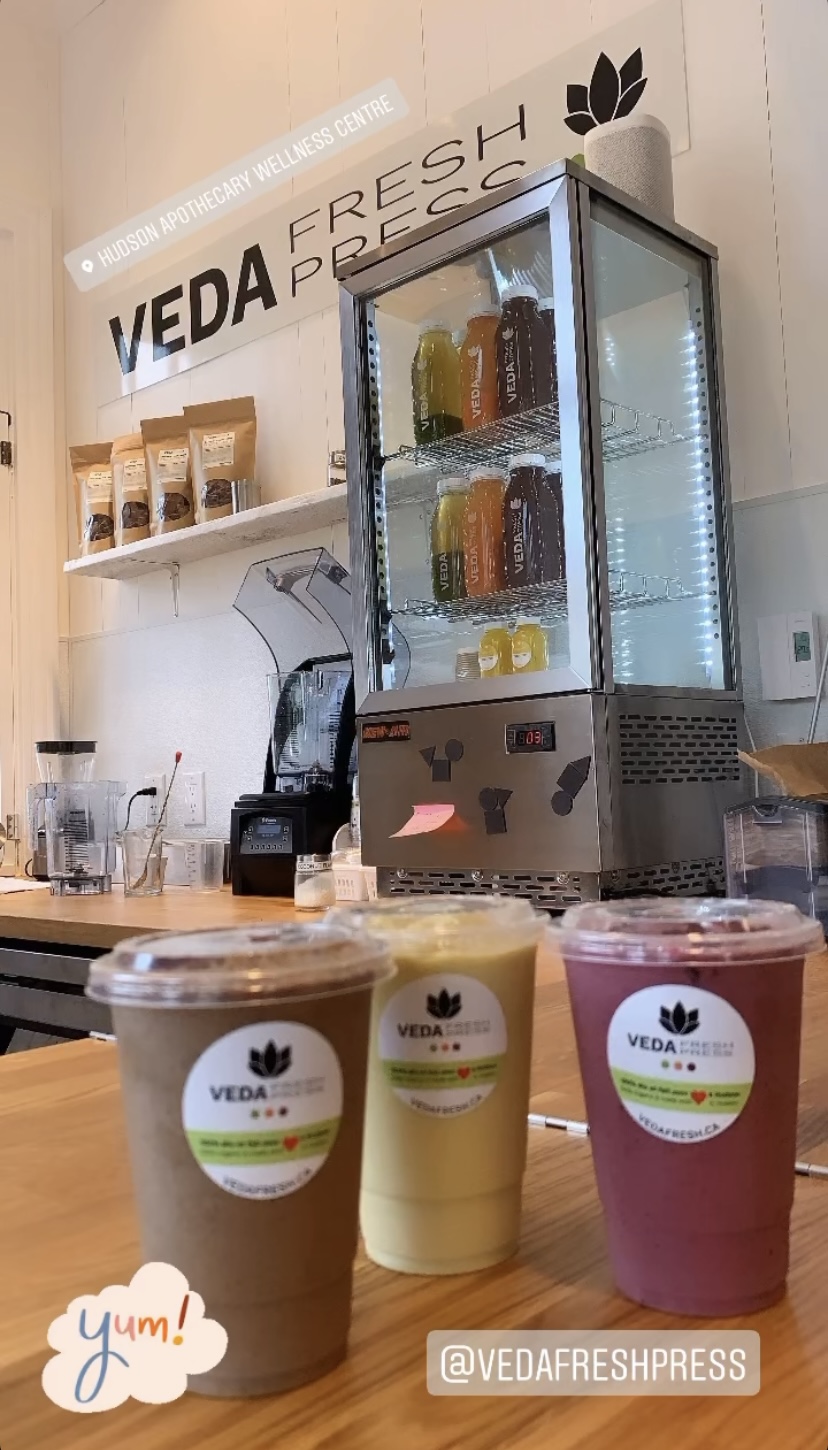 Veda Fresh Press | 422 Rue Main, Hudson, QC J0P 1H0, Canada | Phone: (514) 594-0262