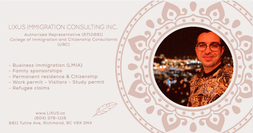 Lixus Immigration Consulting Inc. | 666 Burrard St #541, Vancouver, BC V6C 2X8, Canada | Phone: (604) 378-1116