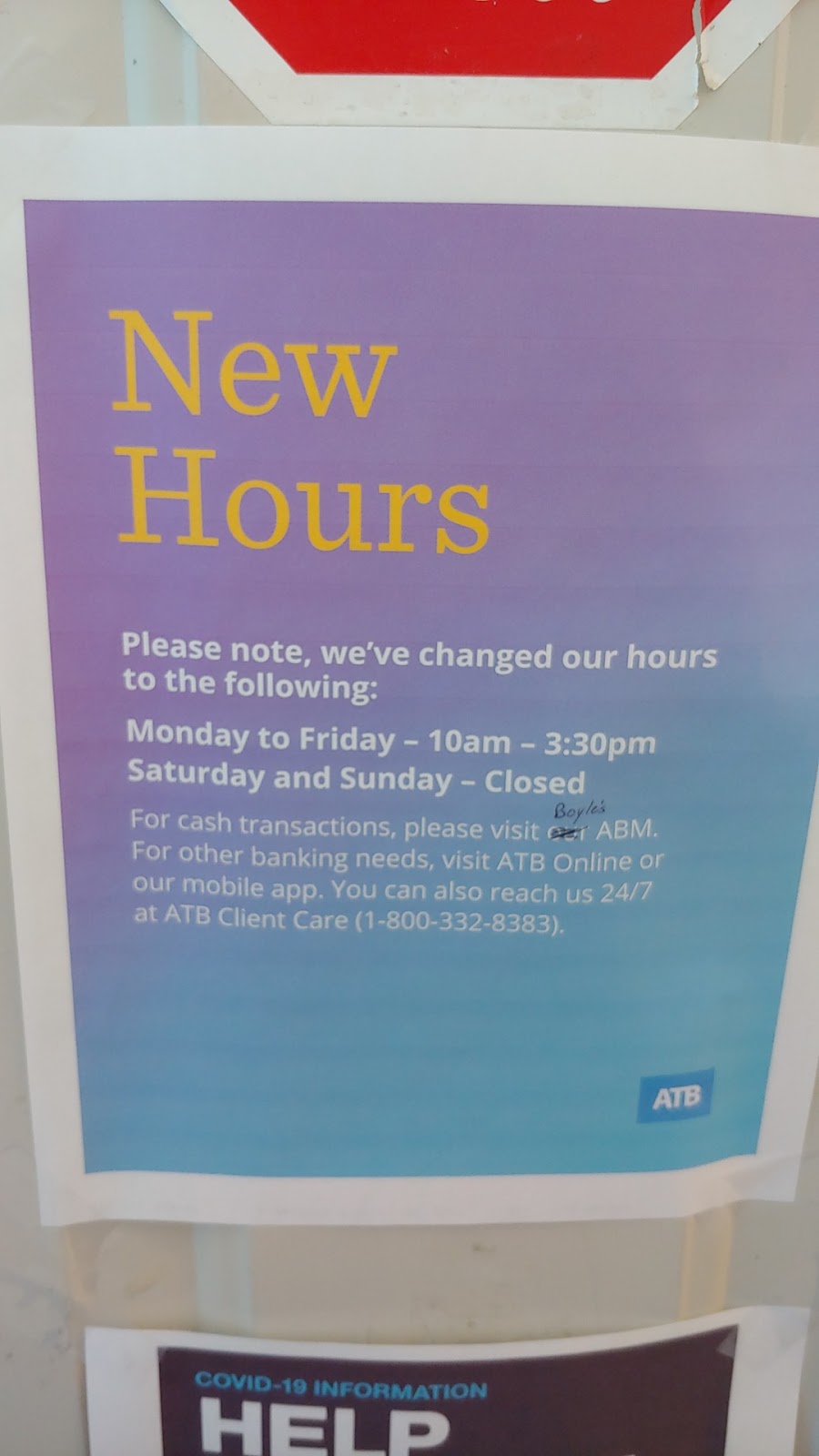 ATB Financial | 5041 50 St NW, Newbrook, AB T0A 2P0, Canada | Phone: (780) 576-3966