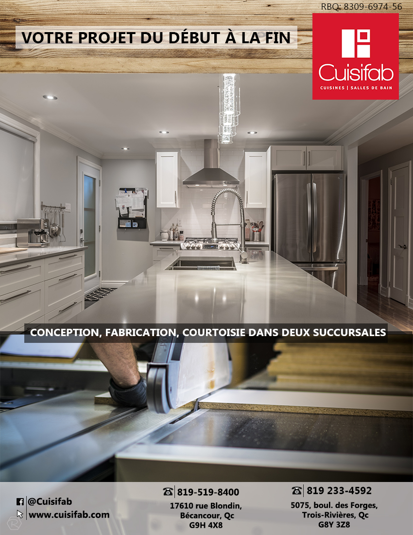 Cuisifab Inc | 5075 Bd des Forges, Trois-Rivières, QC G8Y 4Z3, Canada | Phone: (819) 519-8400