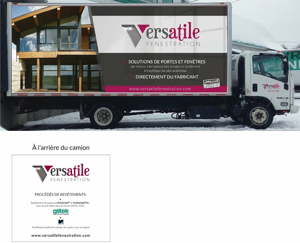 Versatile Fenestration inc | 3705 Route-du-Président-Kennedy, Notre-Dame-des-Pins, QC G0M 1K0, Canada | Phone: (418) 774-4434