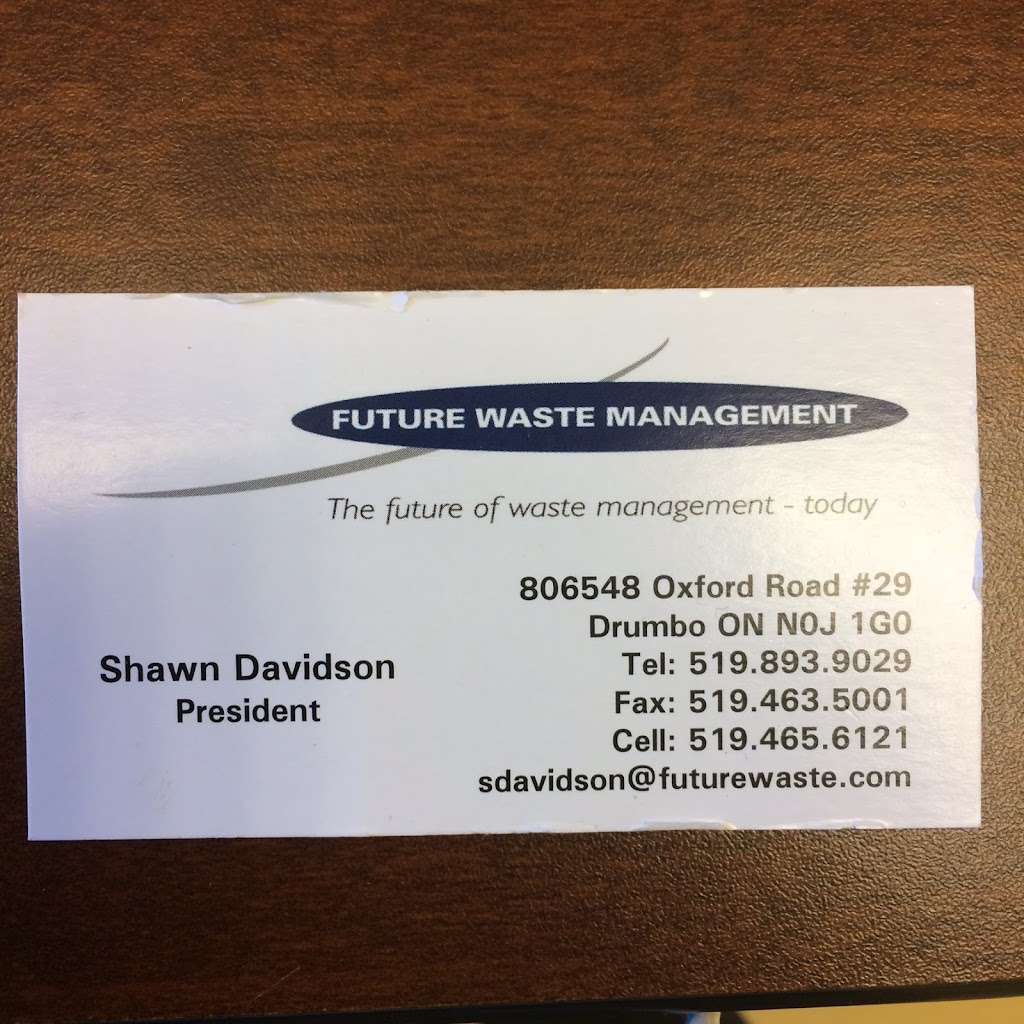 Future Waste Management | 806548 Oxford Road 29, Drumbo, ON N0J 1G0, Canada | Phone: (519) 463-9990