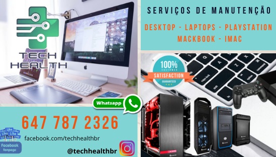 TechHealth - Manutenção de Computadores / Computer Repair | 166 Caledonia Rd, Toronto, ON M6E 4S7, Canada | Phone: (647) 787-2326