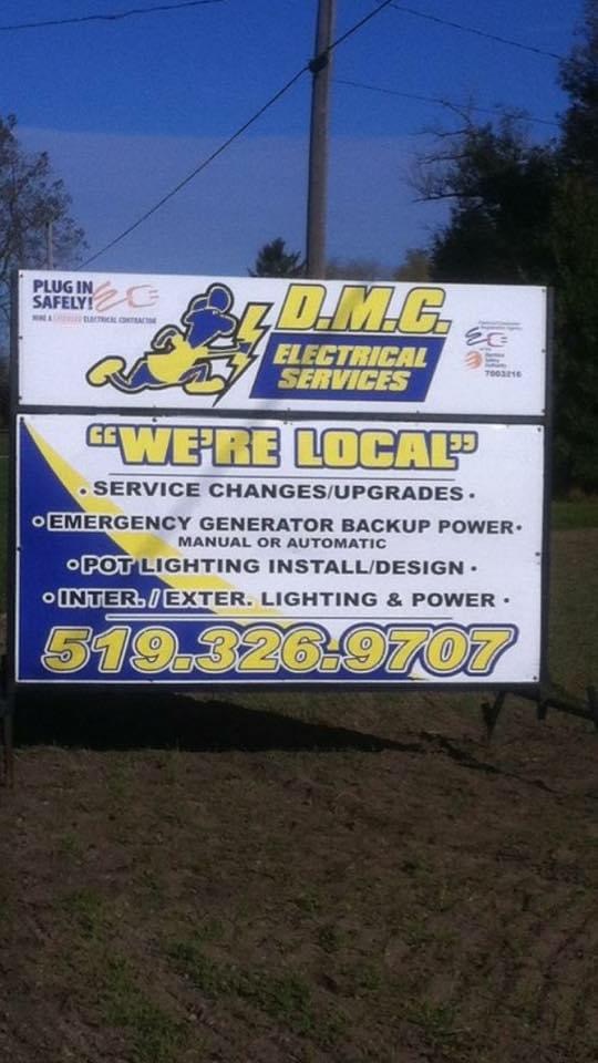 DMC Electrical Service Ltd | 237 Mersea Rd 15, Leamington, ON N8H 3V7, Canada | Phone: (519) 326-9707