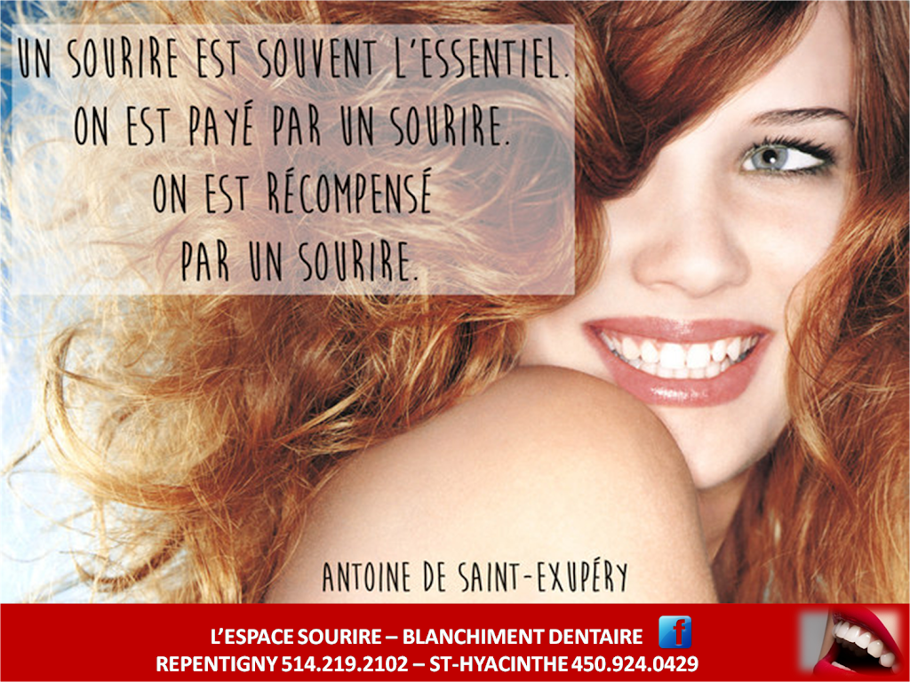 LESPACE SOURIRE.BLANCHIMENT DES DENTS | 128 Rue de Norvège, Repentigny, QC J5Y 2Y7, Canada | Phone: (514) 219-2102