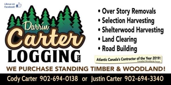 Darrin Carter Logging Ltd | 4099 highway 204 East Leicester, Amherst, NS B4H 3Y1, Canada | Phone: (902) 694-0138