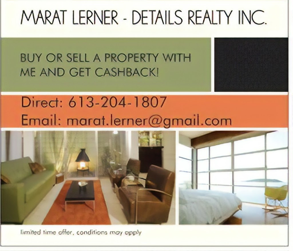 MARAT LERNER DETAILS REALTY | 311 Gracewood Crescent, Gloucester, ON K1T 0J7, Canada | Phone: (613) 204-1807