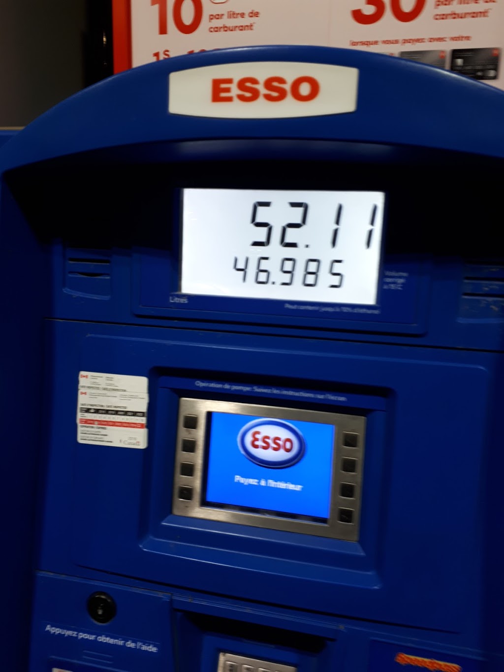 Esso | 601 Boul Saint-Jean, Pointe-Claire, QC H9R 3K1, Canada | Phone: (514) 697-2885