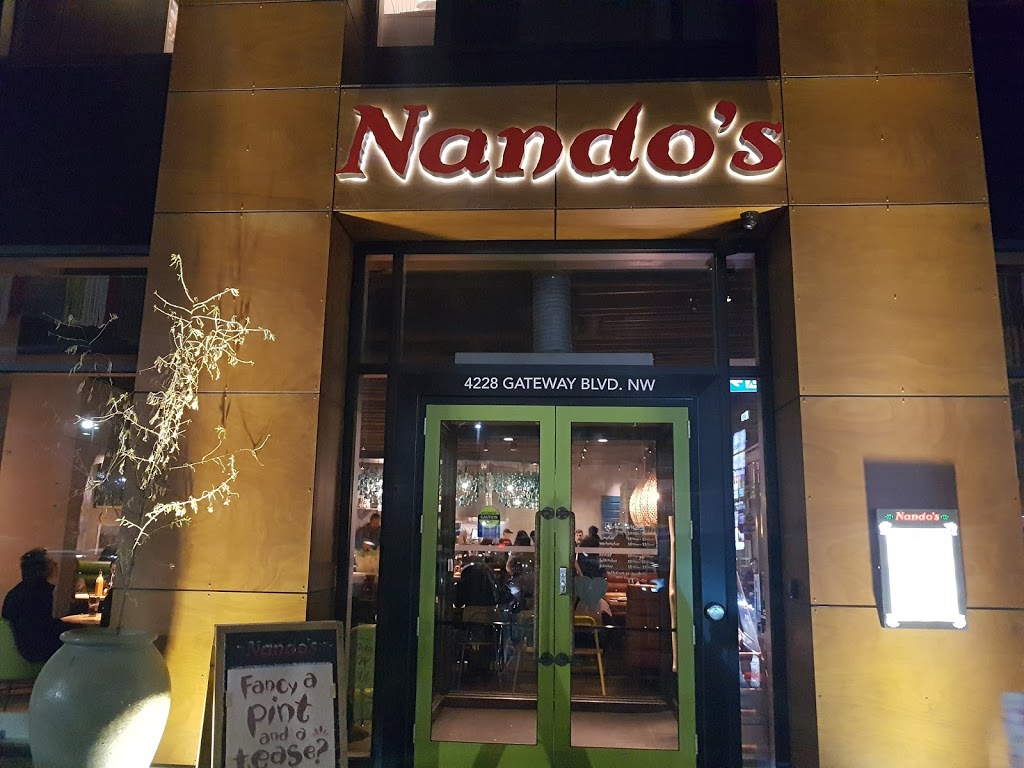 Nandos Edmonton Gateway | 4228 Gateway Blvd NW, Edmonton, AB T6J 5J7, Canada | Phone: (780) 642-7474