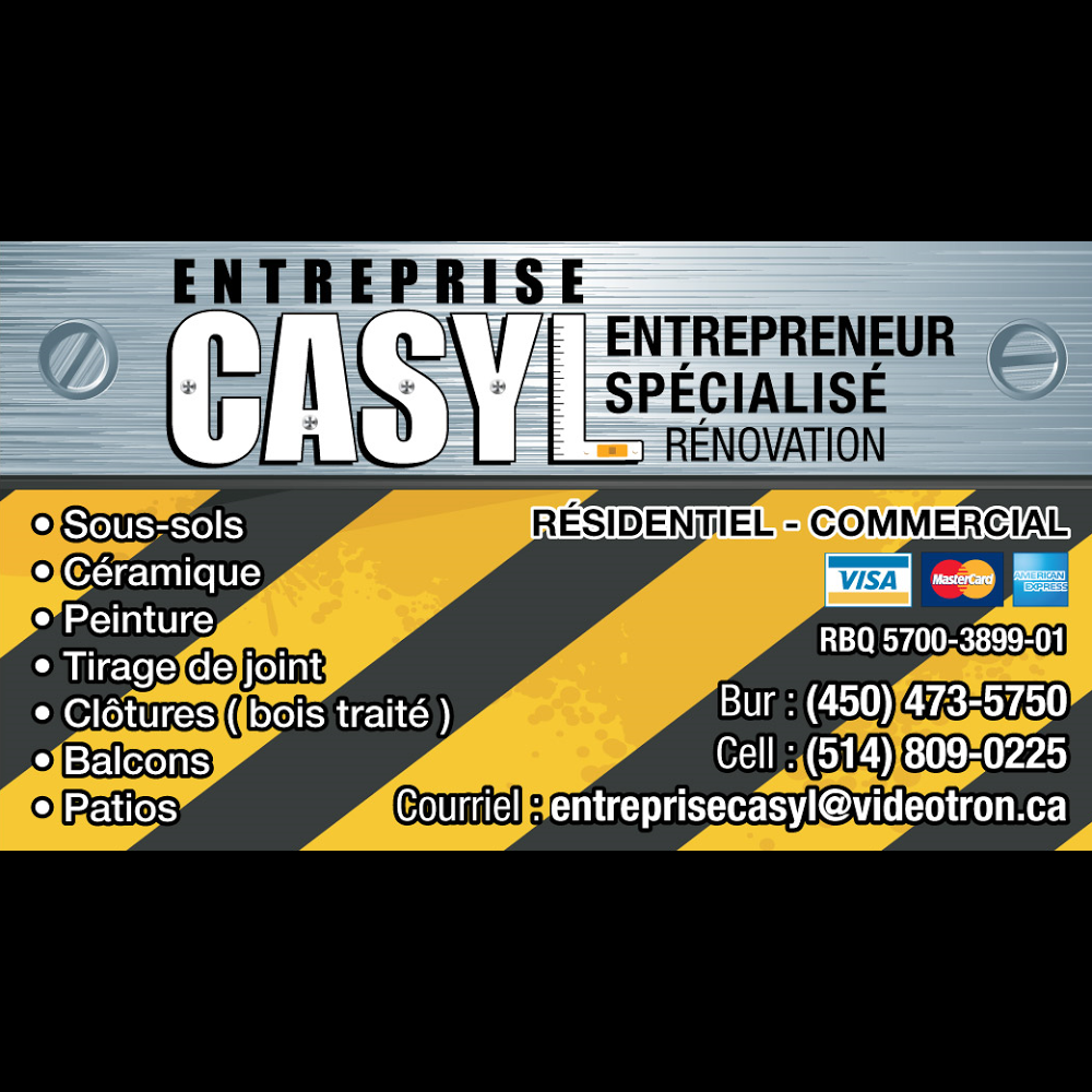 Entreprise Casyl | 218 Rue de Marseille, Saint-Eustache, QC J7P 5G3, Canada | Phone: (514) 809-0225