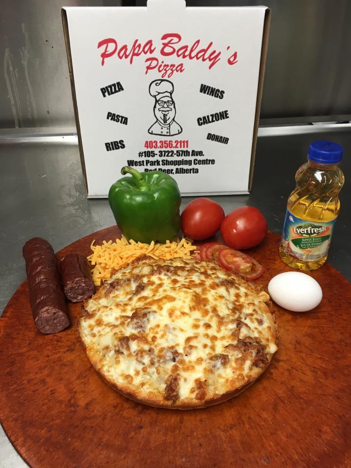 Papa Baldys Pizza | 5511 50 Ave Unit 8, Red Deer, AB T4N 4B8, Canada | Phone: (403) 356-2111