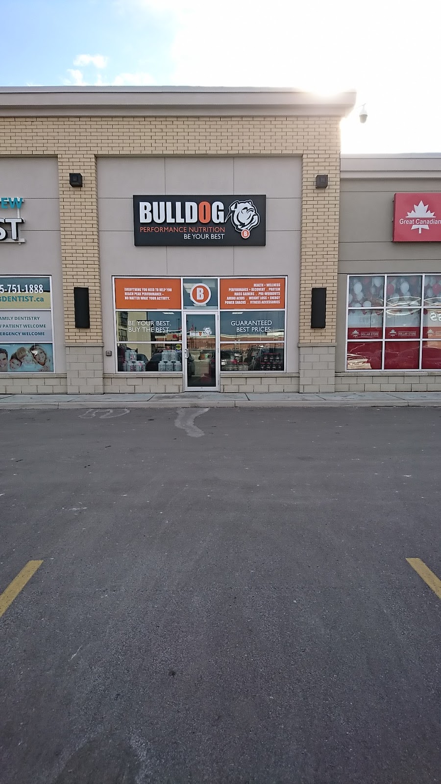 Bulldog Nutrition Aurora | 15620 Bayview Ave #6, Aurora, ON L4G 0Y7, Canada | Phone: (905) 503-3225
