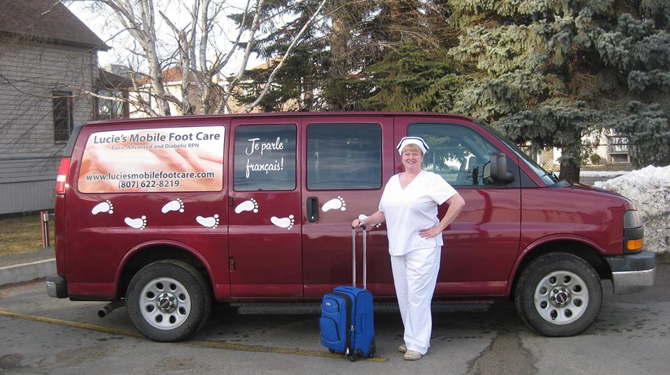 Lucies Mobile Foot Care | 620 McDonald St, Thunder Bay, ON P7C 3E1, Canada | Phone: (807) 622-8219