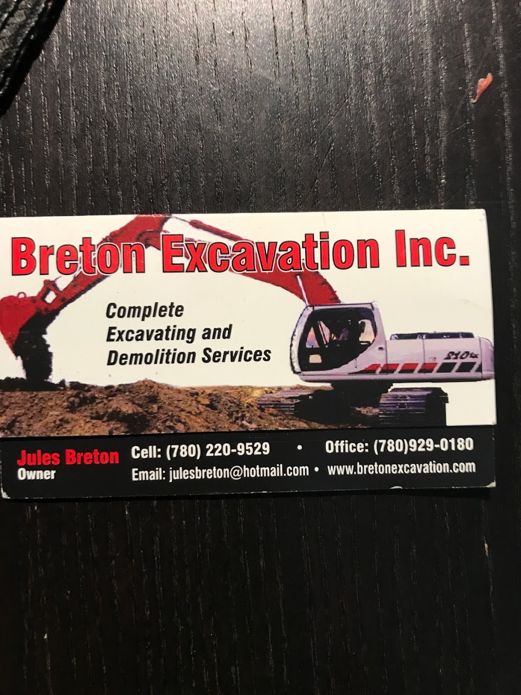 Breton Excavation Inc | 4803 42 Ave, Beaumont, AB T4X 1E9, Canada | Phone: (780) 220-9529