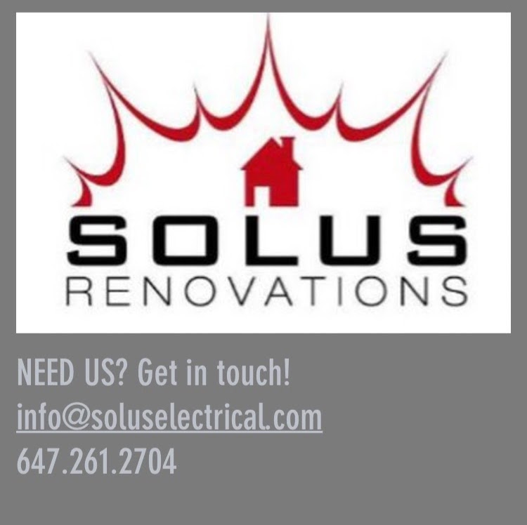 Solus Electrical & Renovations | 1392 Will Scarlett Dr, Oakville, ON L6J 6S6, Canada | Phone: (647) 261-2704