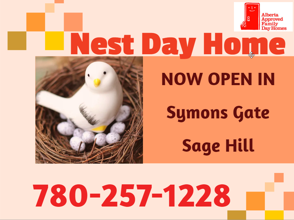 Nest Day Home - Sage Hill | 230 Sage Bluff Rise NW, Calgary, AB T3R 1W2, Canada | Phone: (780) 257-1228