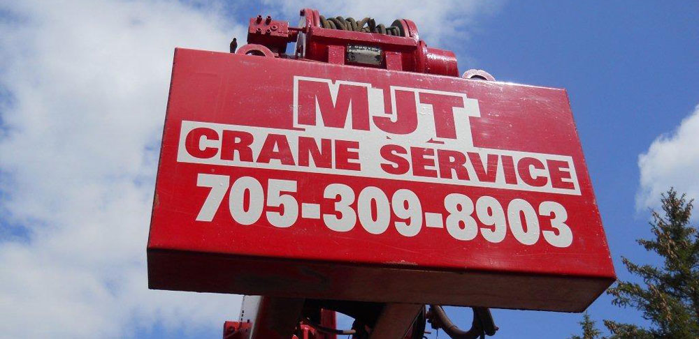 MJT Crane Service Inc. | 9 Penny Ln, Wasaga Beach, ON L9Z 1N4, Canada | Phone: (705) 309-8903