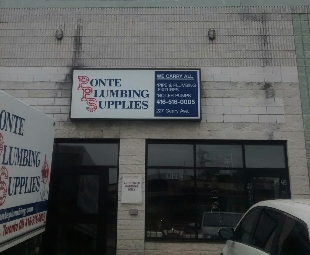 Ponte Plumbing Supplies | 227 Geary Ave, Toronto, ON M6H 2C1, Canada | Phone: (416) 516-0005