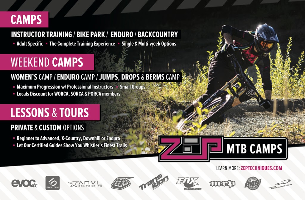 ZEP Mountain Bike Camps | 8417 Matterhorn Dr, Whistler, BC V8E 0G1, Canada | Phone: (604) 966-4270