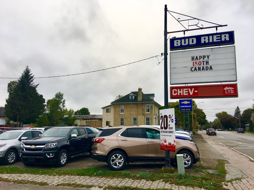Bud Rier Chevrolet Ltd | 374 Queen St N, Paisley, ON N0G 2N0, Canada | Phone: (519) 353-5651