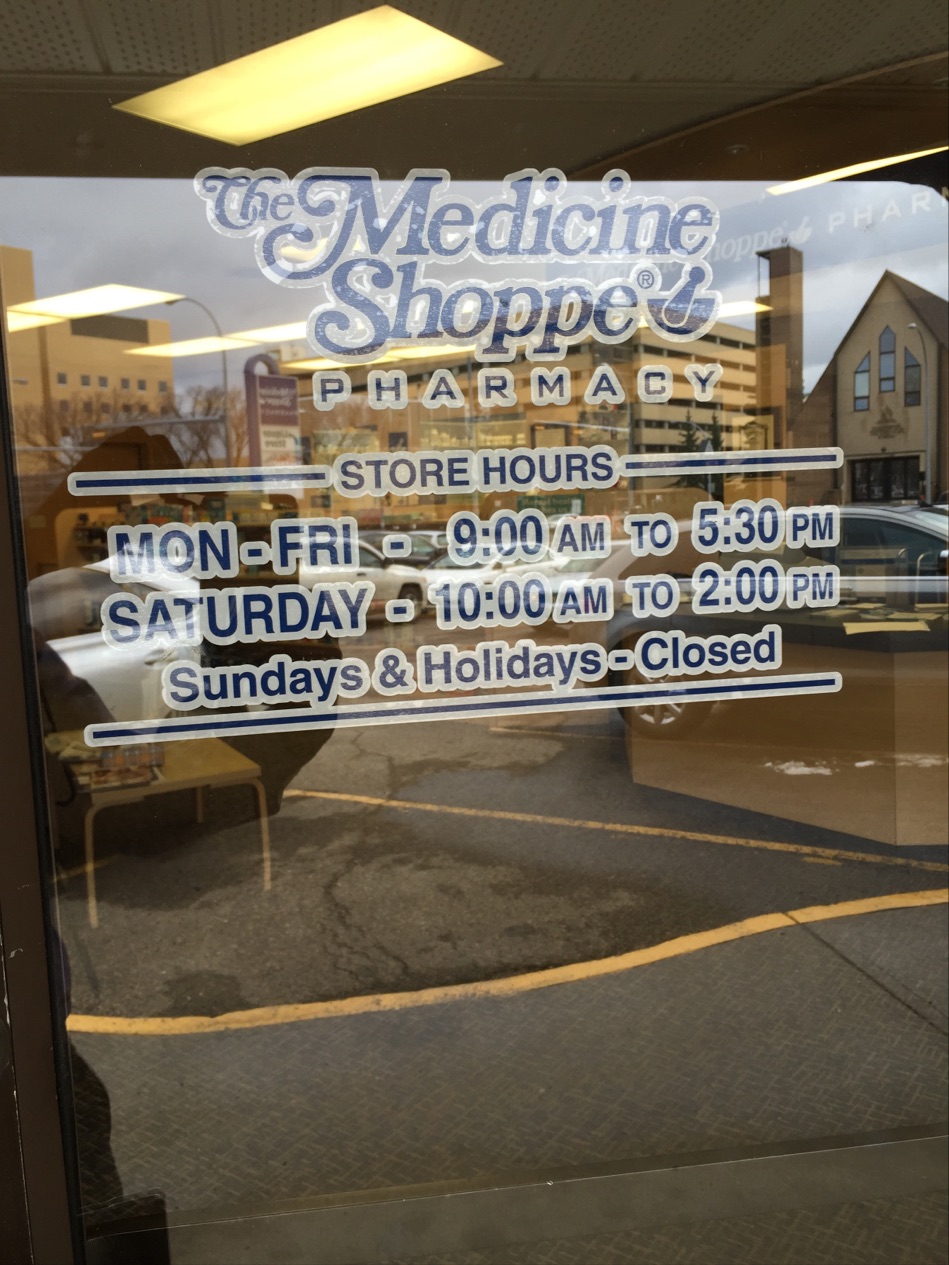 The Medicine Shoppe Pharmacy | 9117 111 Ave NW, Edmonton, AB T5B 0C3, Canada | Phone: (780) 425-1384