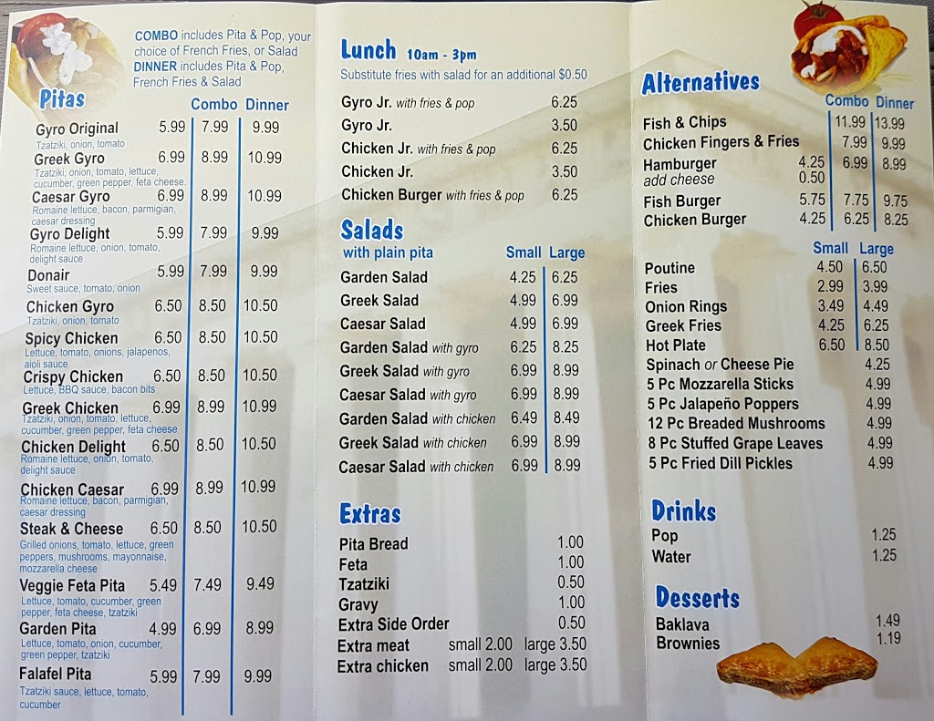 Gyros & Delights | 1173 Lauzon Rd, Windsor, ON N8S 3M9, Canada | Phone: (519) 944-7640