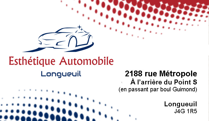 Centre Esthétique Automobile Longueuil | 619 Boulevard Guimond local 103, Longueuil, QC J4G 1L9, Canada | Phone: (514) 554-1720