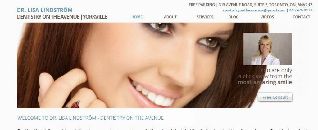 Dentistry on The Avenue | 315 Avenue Rd #2, Toronto, ON M4V 2H2, Canada | Phone: (416) 926-0123