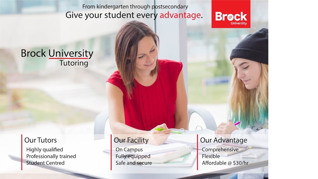 Brock University Tutoring | Brock University, 1812 Sir Isaac Brock Way, St. Catharines, ON L2S 3A1, Canada | Phone: (905) 688-5550 ext.5995