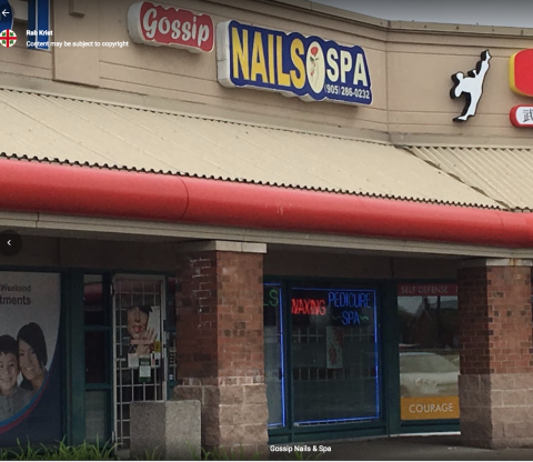 Gossip Nails & Spa | Rosboro Plaza, 1240 Eglinton Avenue West, Mississauga, ON L5V 1N3, Canada | Phone: (905) 286-0232